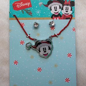 Disney - Christmas necklace and earrings set